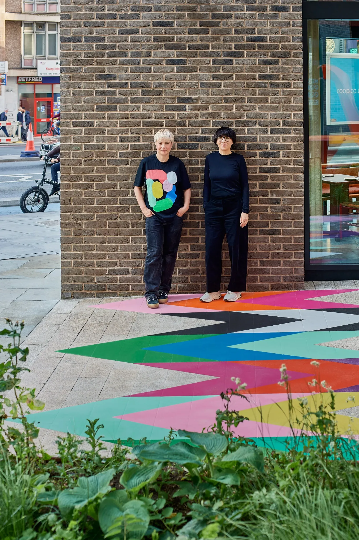 Petra and Nicole, designers specialising in colour, form and space